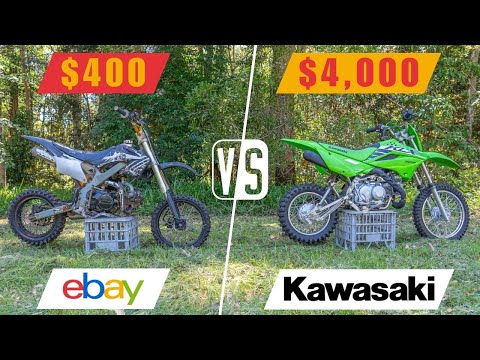 CHINESE PIT BIKE VS JAPANESE PIT BIKE (eBay 125cc vs KLX110)