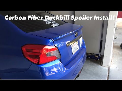 Carbon Fiber Duckbill Spoiler Install! | 2017 WRX | 2015 2016 2018 2019 2020 Subaru WRX