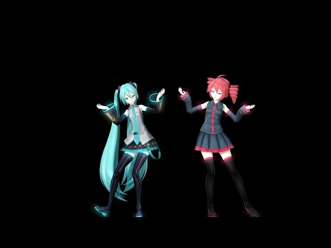 【MMD Hologram】 Mesmerizer 【Hatsune Miku & Kasane Teto】