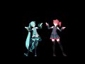 MMD Hologram Mesmerizer Hatsune Miku Kasane Teto