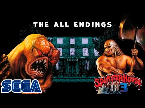 SplatterHouse 3 - All 5 endings (Sega Mega Drive/Genesis)