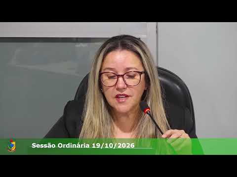 38ª Sessão Ordinária 19/10/2026 da Câmara Municipal de Ipiranga/PR