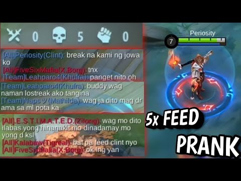 5x FEEDING PRANK AND SAVAGE GAMEPLAY! | THEY TRASHTALK ME🤣 | MLBB