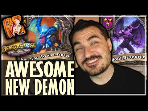 THIS NEW DEMON IS AWESOME! - Hearthstone Battlegrounds