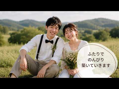 結婚レタームービー・花嫁の手紙テンプレ自作できます 無料Canvaで自由自在に作れる！デザイン3種類から選べる！