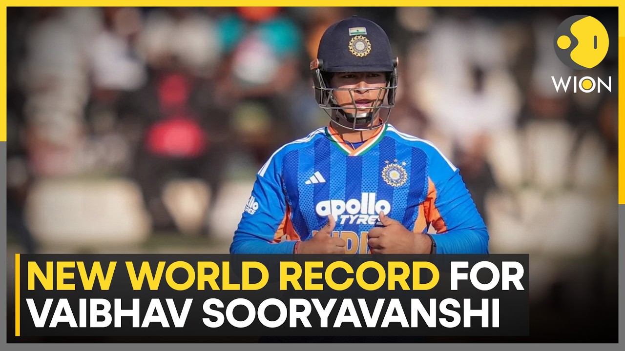 IND vs ZIM: Vaibhav Sooryavanshi Becomes Youngest To Score A T20I Half-Century | WION