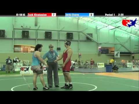 Zack Kirakosian vs. Jordy Evans at 2013 ASICS FILA Cadet Nationals - GR