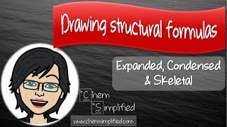 How to Draw structural formula for organic compounds - Dr K