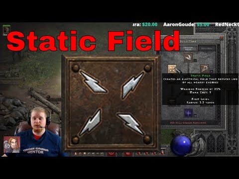 D2R Abilities & Skills - Static Field (Sorceress)