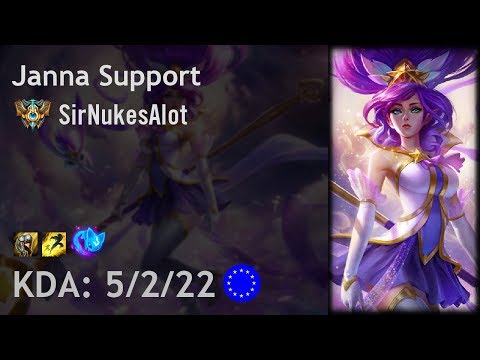 Janna Support vs Shen - SirNukesAlot vs Hylissang - EUW Challenger Patch 8.1
