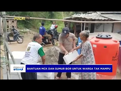 POLDA BANTEN BANTUAN MCK DAN SUMUR BOR UNTUK WARGA TAK MAMPU
