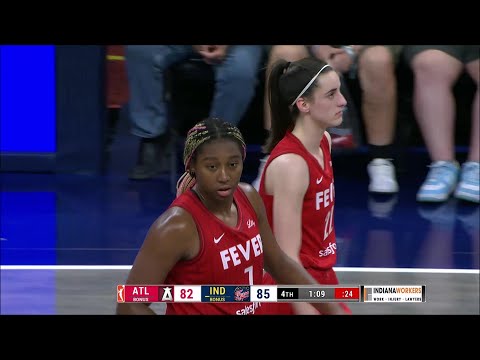 FINAL MINUTE: Indiana Fever vs Atlanta Dream WNBA | Caitlin Clark, Aliyah Boston, Kelsey Mitchell