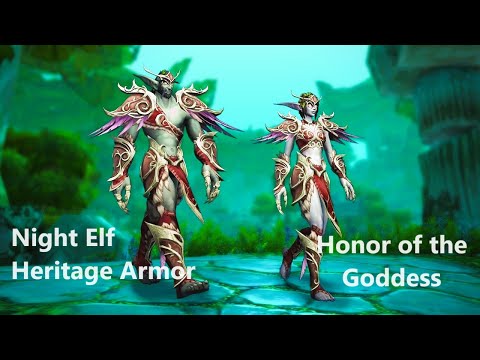 Honor of the Goddess - World of Warcraft - Night Elf Heritage Armor Quest 10.1.7