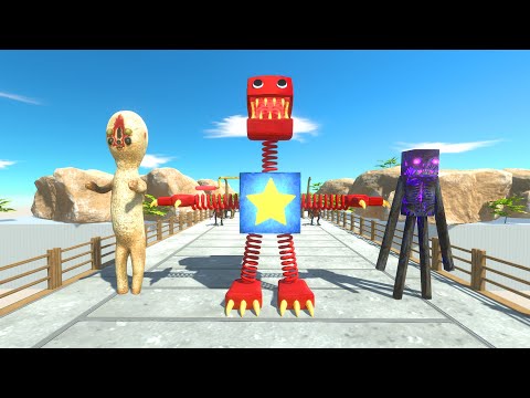 Boxy Boo; Enderman Lp And Scp173 Death Run - Animal Revolt Battle Simulator