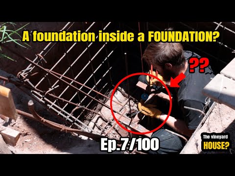 I invented a foundation inside another foundation! Ep. 7/100 Building a vineyard house #construction