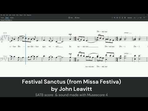 (Choral Score) Festival Sanctus by John Leavitt