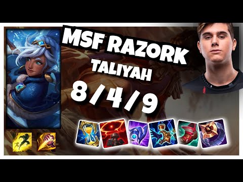 Taliyah vs Ekko MSF Razork JUNGLE (8/4/9) - v11.1