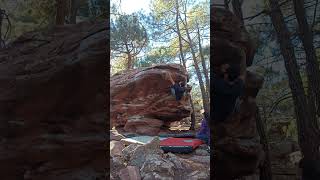 Video thumbnail de Trave de los mandingas, 6c. Albarracín