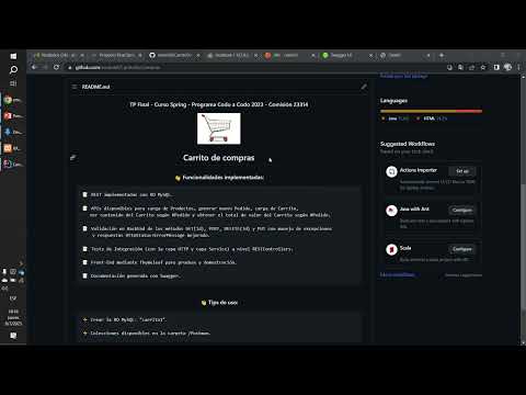 TP Final - Curso Spring Boot - Programa Codo a Codo 2023 - Comisión 23314 - Carrito de Compras