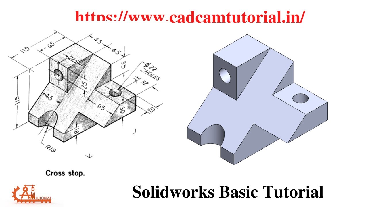 Solidworks Basic Tutorial for Beginners !Training Exercise 16