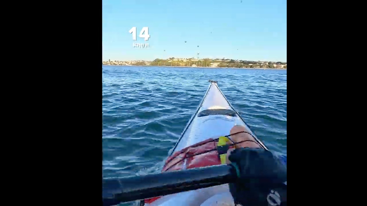 24ft long sea kayak sprint #seakayak #kayaking #paddler #gopro