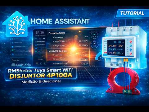 Configuration pas à pas du disjoncteur bidirectionnel RMshebei Tuya 4P100A et de Home Assistant