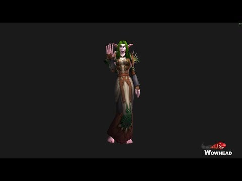 Warlords of Draenor Female Night Elf New Character Model Animations