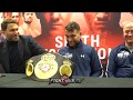 SCOTT FITZGERALD POST FIGHT PRESS CONFERENCE