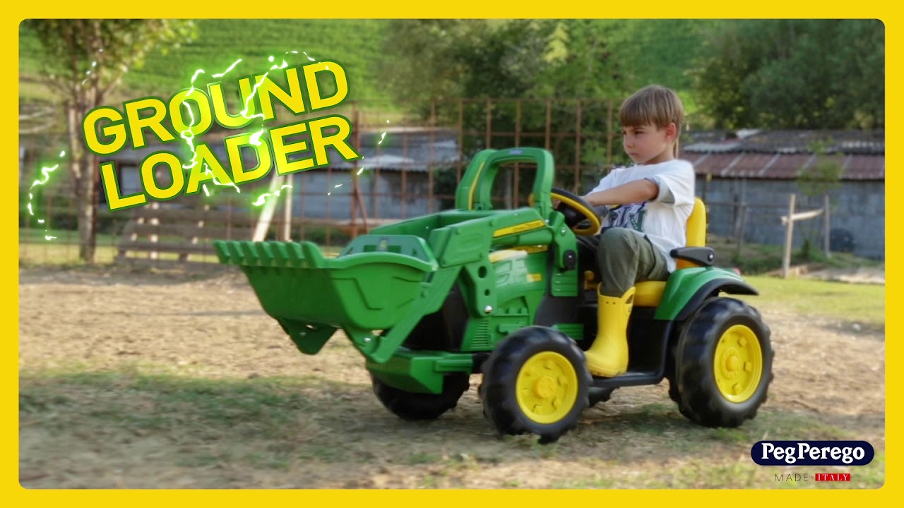 миниатюра 1 Видео о товаре Детский электромобиль Peg-Perego JD Ground Loader