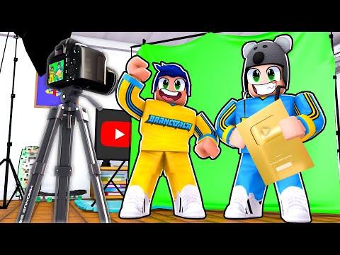 VIRAMOS YOUTUBERS NO ROBLOX YOUTUBER TYCOON - Brancoala Games