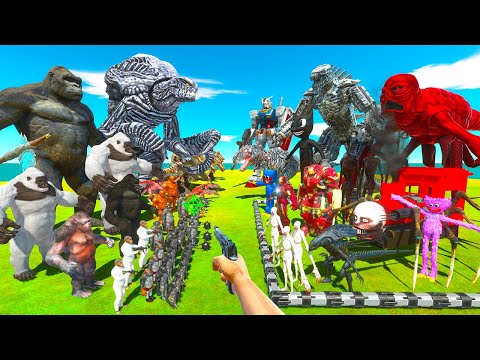 Kaiju Battles | King Kong & Mutant Primates vs Mecha Monsters - Animal Revolt Battle Simulator