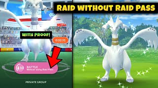 How To do Raid Battle Without Using Raid Pass in Pokemon Go | Pokemon Go Unlimited Raid Pass Glitch