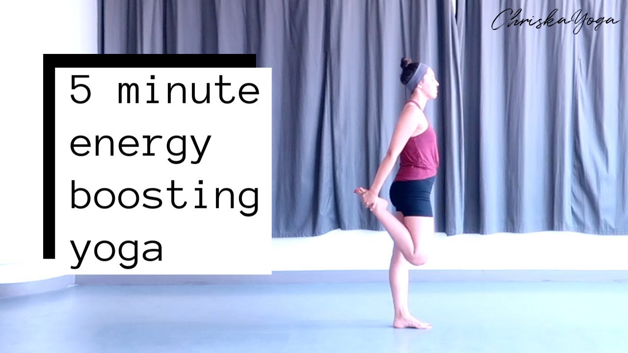 5 Min Energy Boosting Yoga Routine | Quick Yoga for Energy | ChriskaYoga