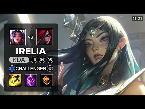 Irelia Top vs Katarina - EUW Challenger - Season 11 Patch 11.21