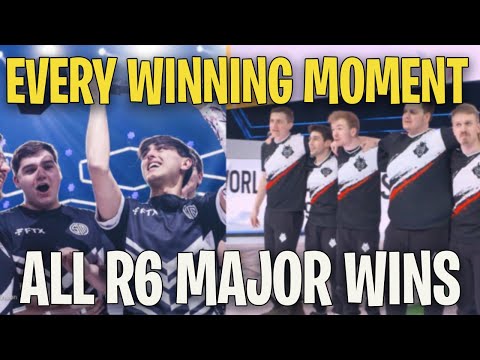 Every MAJOR WINNING Moment in Rainbow Six Siege Pro League