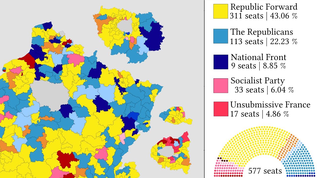 French Legislative Election 2017 Map