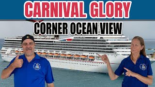 Carnival Glory Corner Ocean View Cabin 2477 | Tall Man's Cruise Adventures