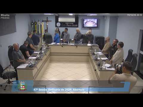 47ª SESSÃO ORDINÁRIA DE 2026 - CÂMARA MUNICIPAL DE WENCESLAU BRAZ/PR