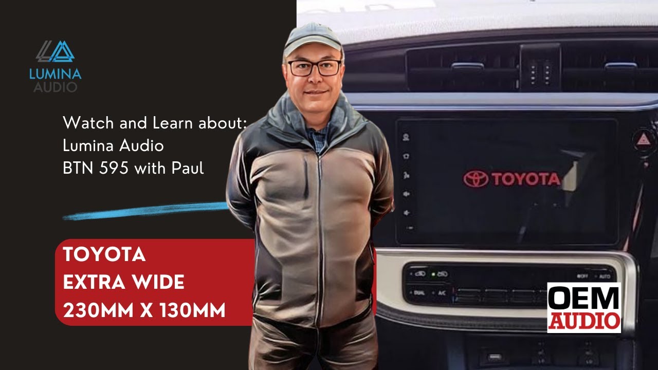I demo our Lumina Audio BTN 595 (Toyota XL size) | with Wireless CarPlay and Wireless Android Auto