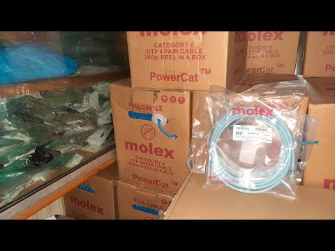 Molex Cat 6 Cable 305m Box Blue