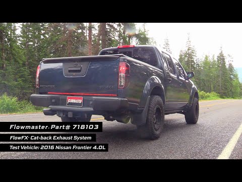 Flowmaster (718103) FlowFX Cat-Back, Side Exit SS Exhaust for 2005-19 Nissan Frontier 4.0L