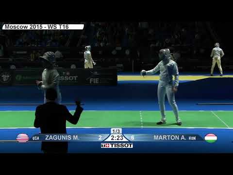 Moscow Worlds SWS 2015 - L16 - Zagunis USA v Marton HUN