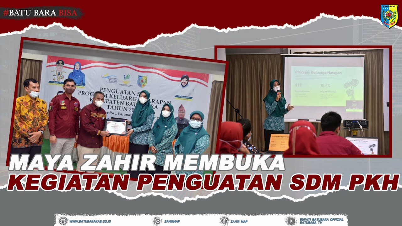 MAYA ZAHIR MEMBUKA KEGIATAN PENGUATAN SDM PKH