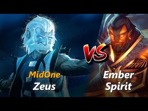 MidOne mid Zeus vs Ember Spirit | First 10 minutes