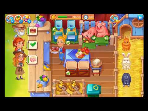 Cooking Farm - Hay & Cook Game - Level 140 🍎🌻🫐 - No Boosters - FULL STORY - CaroGamesNL