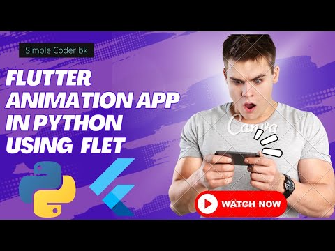 Flutter Animation App In Python Using Flet Simplecodingbksimplilearnofficial Python
