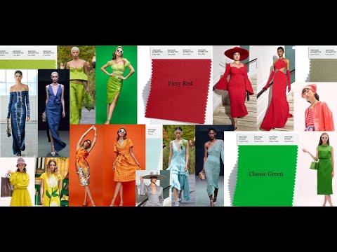 Colors for Spring-Summer 2023 New York. According to Pantone Color Institute