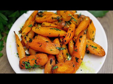 Knoblauchbutter geröstete karotten. Einfach und lecker!