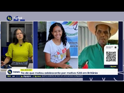 Tio confessaque matou adolescente por motivo fútil em Britânia, diz polícia  – 22/01/2026 – Lig News