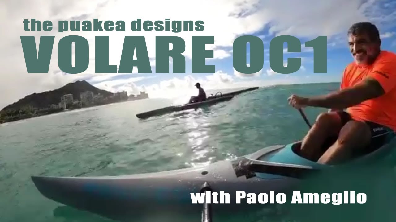 Downwinding (and flat water) review and tips : The new Puakea Designs Volare OC1 with Paolo Ameglio